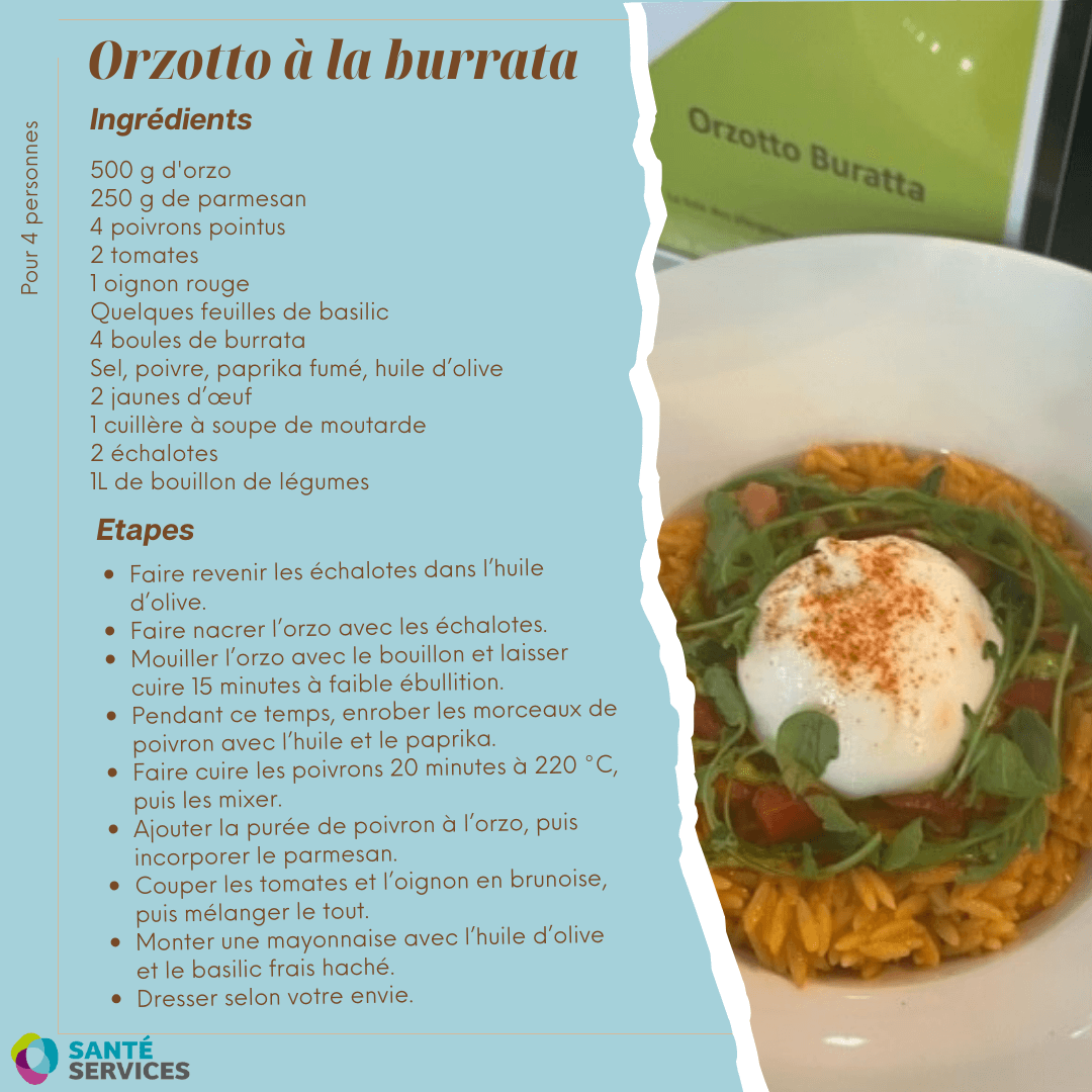 Recette : orzotto à la burrata